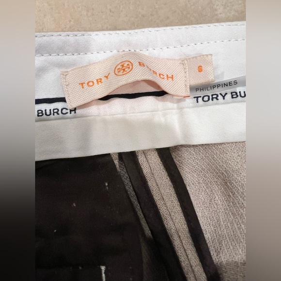 Authentic Tory Burch Phoebe pants in light khaki color. - Picture 13 of 16